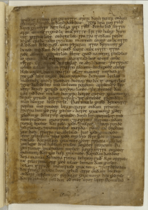 Ælfric's Preface to Genesis (London, BL, Claudius B.iv), courtesy of the British Library.